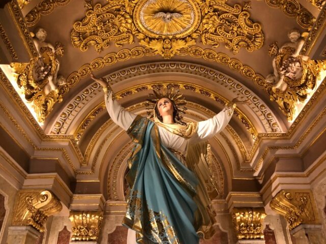 Virgin Mary visit and astrological symbols